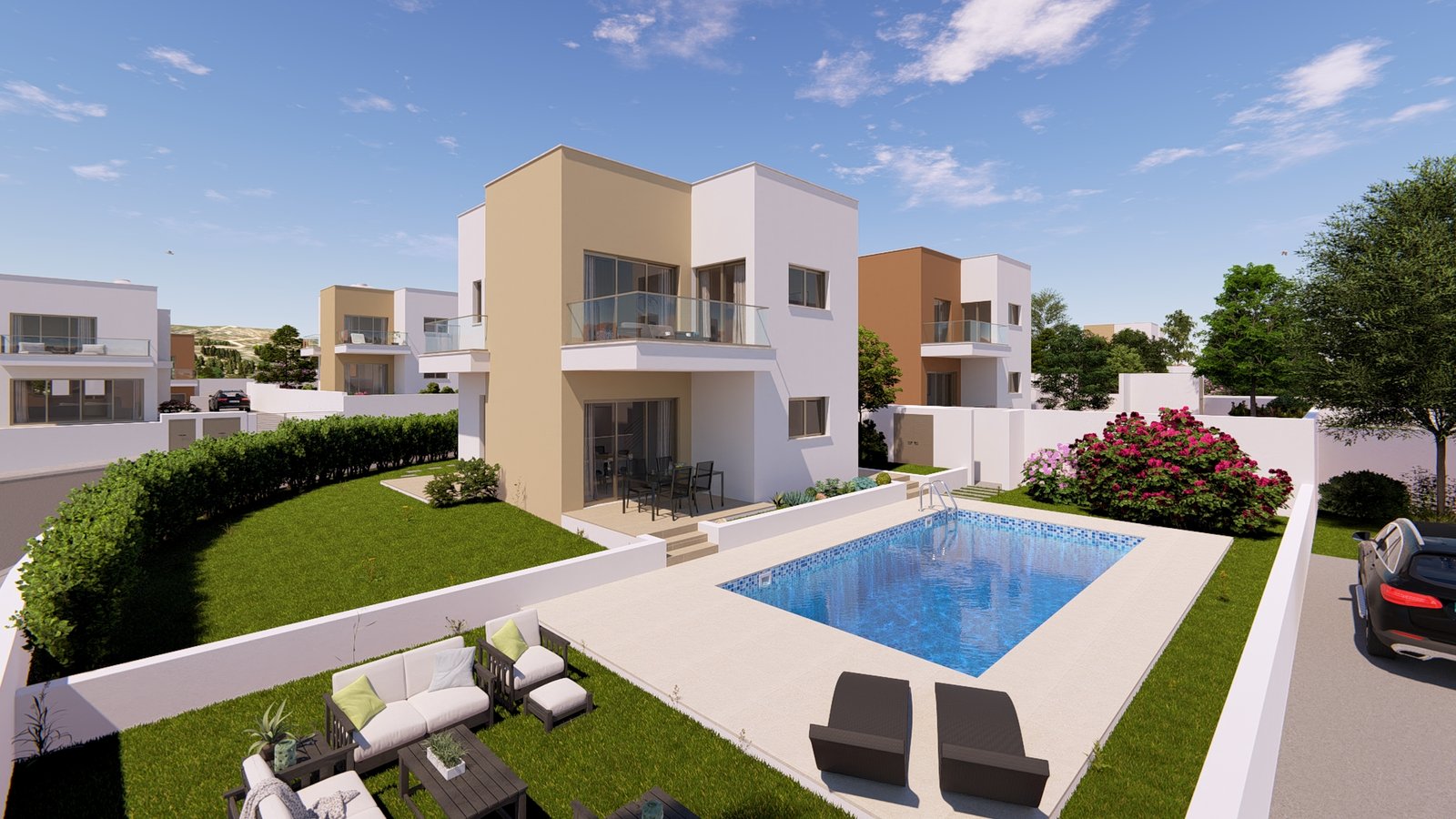 Golf course view from Venus Rock villa