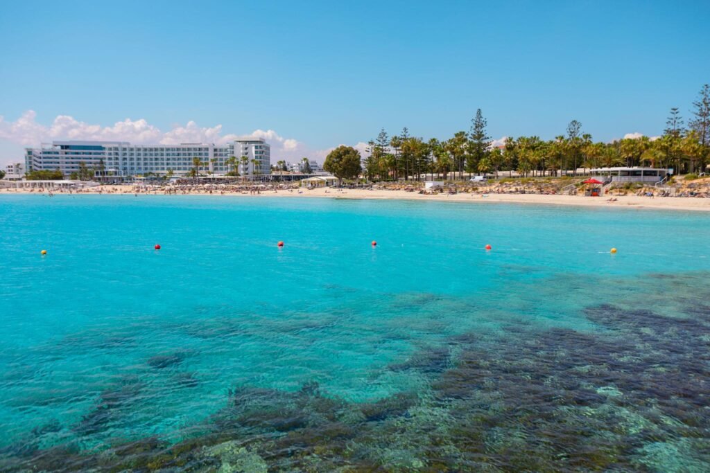 “Beautiful Coral Beach coastline in Paphos Cyprus”